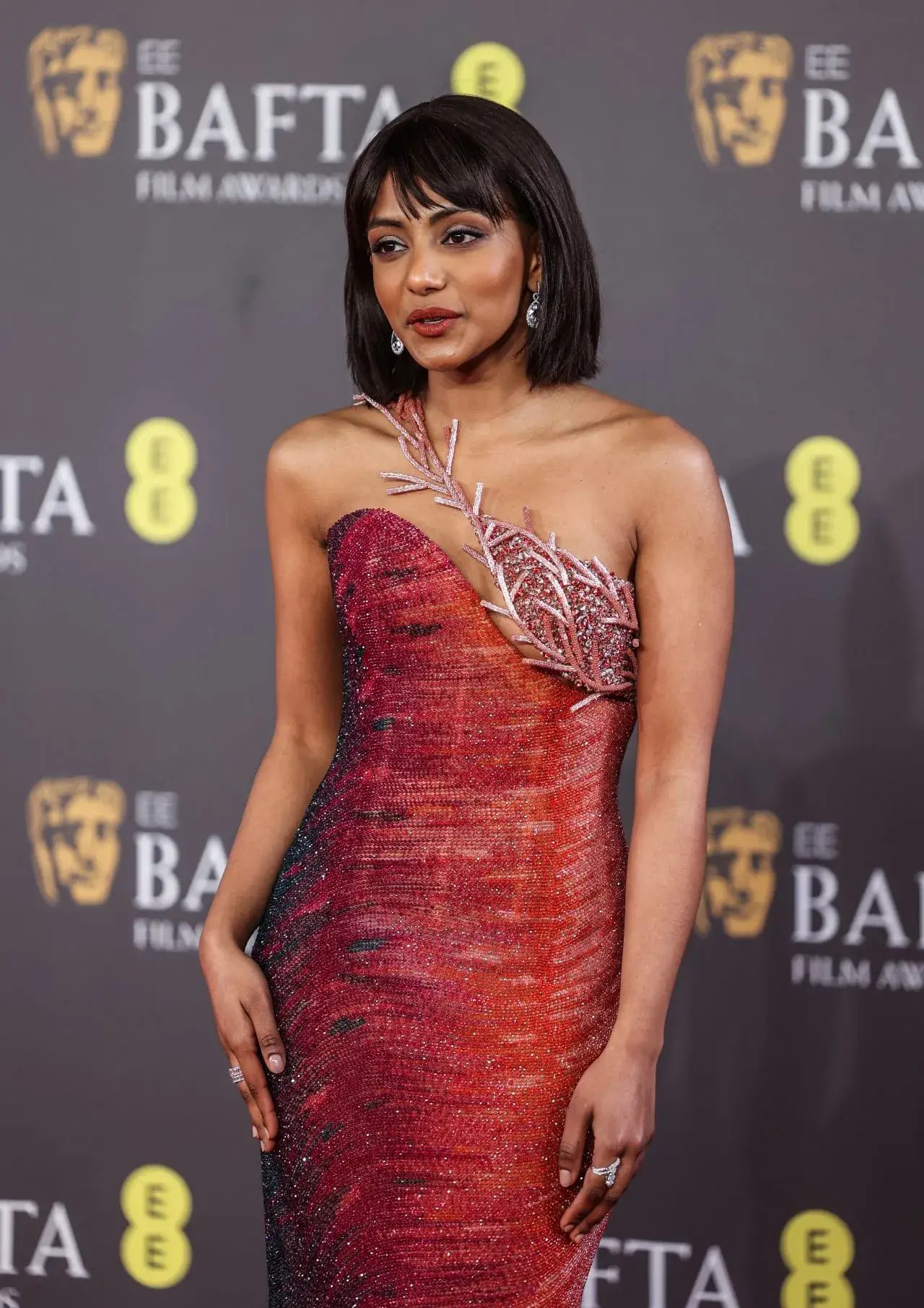 CHARITHRA CHANDRAN IMAGES AT 2024 EE BAFTA FILM AWARDS IN LONDON